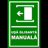 Placuta pentru usa manuala glisanta sprea stanga